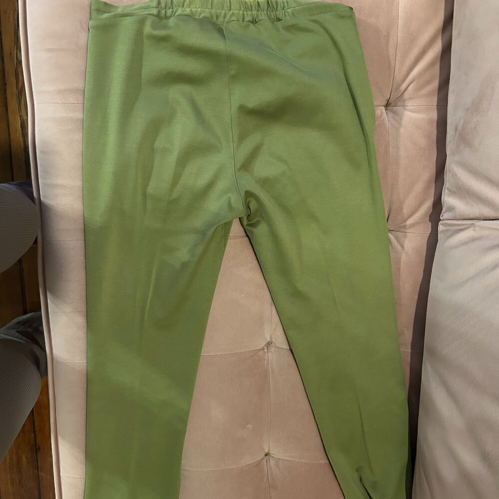 Tailored pants olive green